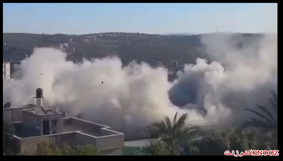 فيديو : تفجير منزل الأسير يحيى مرعي ويوسف عاصي في قراوة بني حسان 